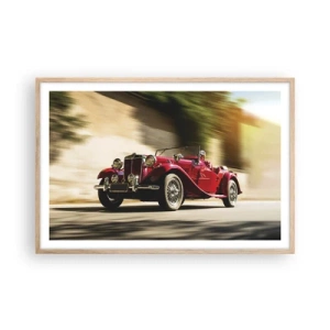 Poster in cornice rovere chiaro - Più bella della Nike di Samotracia - 91x61 cm