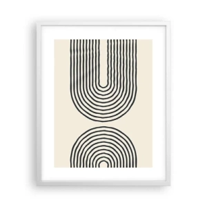 Poster in cornice bianca - Tra un attimo... - 40x50 cm