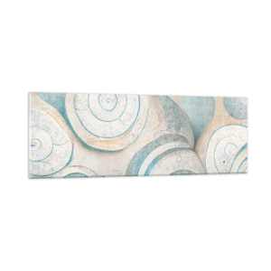 Quadro su vetro - Cosa nasconde la chiocciola? - 90x30 cm