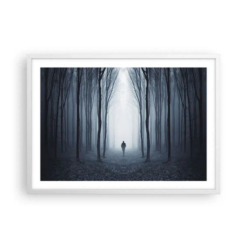 Poster in cornice bianca - E tutto è semplice e chiaro - 70x50 cm