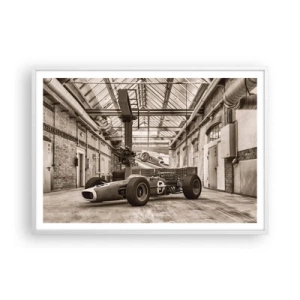 Poster in cornice bianca - Il riposo del vincitore - 100x70 cm