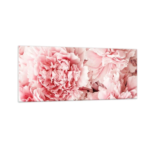 Quadro su vetro - Sogno rosa - 100x40 cm