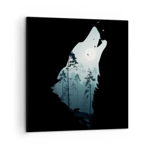 Quadro su tela - Stampe su Tela - Voce di una notte boschiva - 50x50 cm
