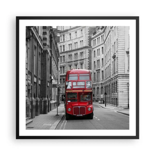 Poster in cornice nera - Il quotidiano non deve essere grigio - 60x60 cm