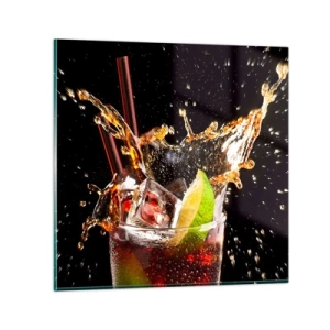 Quadro su vetro - Gioia ed energia dei colori - 30x30 cm