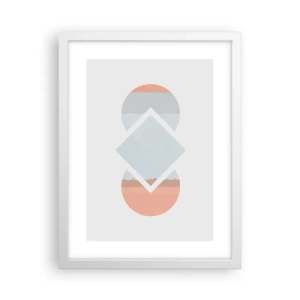 Poster in cornice bianca - La situazione è chiara - 30x40 cm