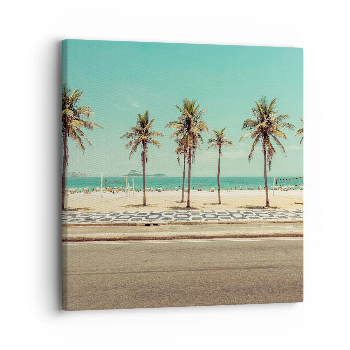 Quadro su tela - Stampe su Tela - A guardia della spiaggia - 30x30 cm
