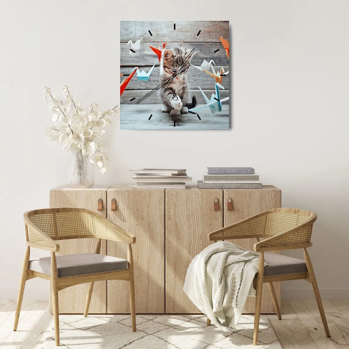 Orologio da parete - Orologio in Vetro - Prima lezione - 40x40 cm