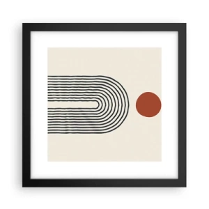 Poster in cornice nera - Magnetismo di forme e colori - 30x30 cm
