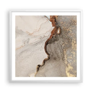 Poster in cornice bianca - Ai confini del colore - 60x60 cm