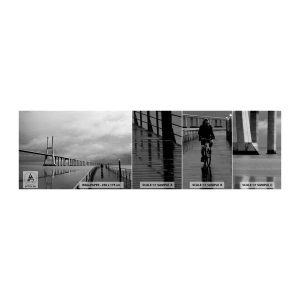 Campione Di Fotomurale Standard Eco - A ciascuno ciò che gli spetta - Ponte, Architettura, Paesaggio - 100x30 cm