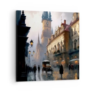 Quadro su tela - Stampe su Tela - Il fascino delle sere di Praga - 50x50 cm