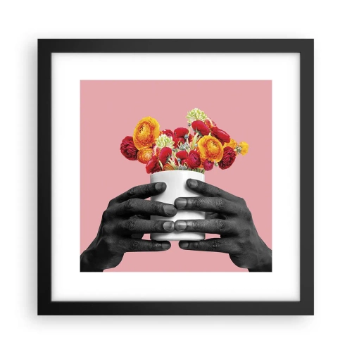 Poster in cornice nera - Apoteosi di vita - 30x30 cm