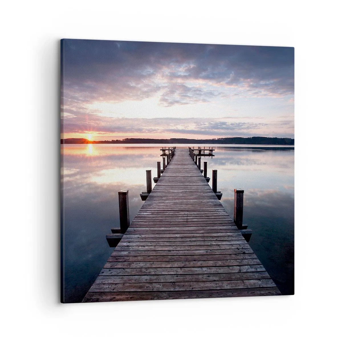 Quadro su tela - Stampe su Tela - Il silenzioso confine del giorno e della notte - 50x50 cm