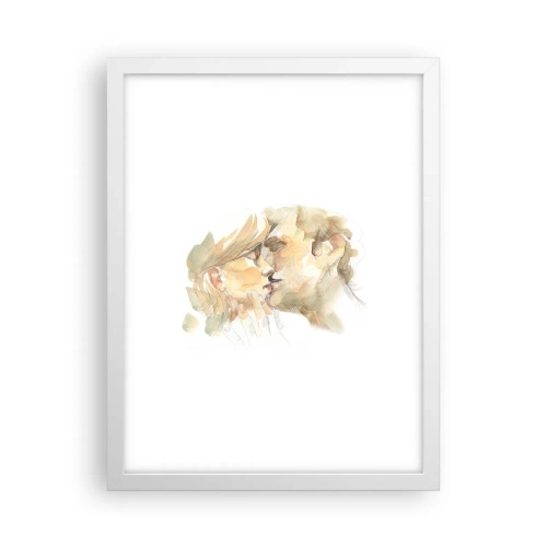 Poster in cornice bianca - Sarà l'anima gemella? - 30x40 cm