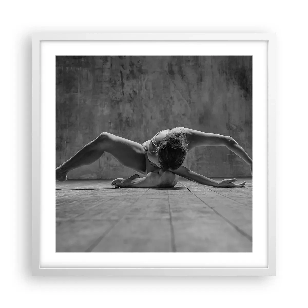 Poster in cornice bianca - Simmetria ritrovata - 50x50 cm