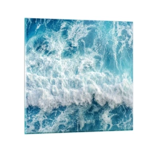 Quadro su vetro - Con gioia e saltellando - 30x30 cm