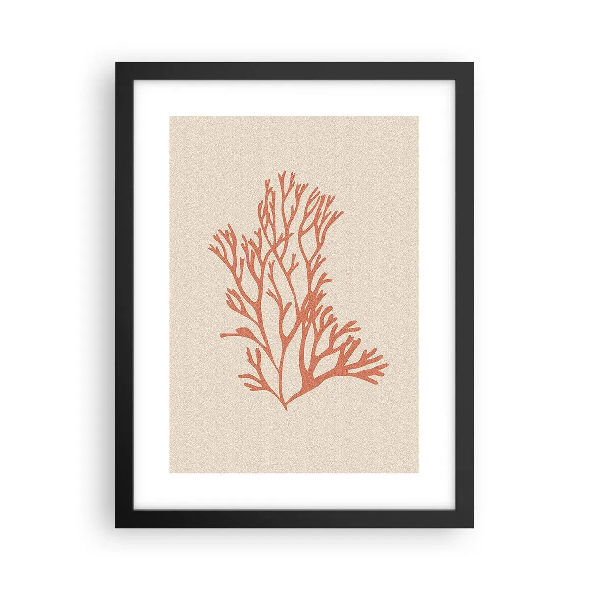 Poster in cornice nera - Filigrana di corallo - 30x40 cm