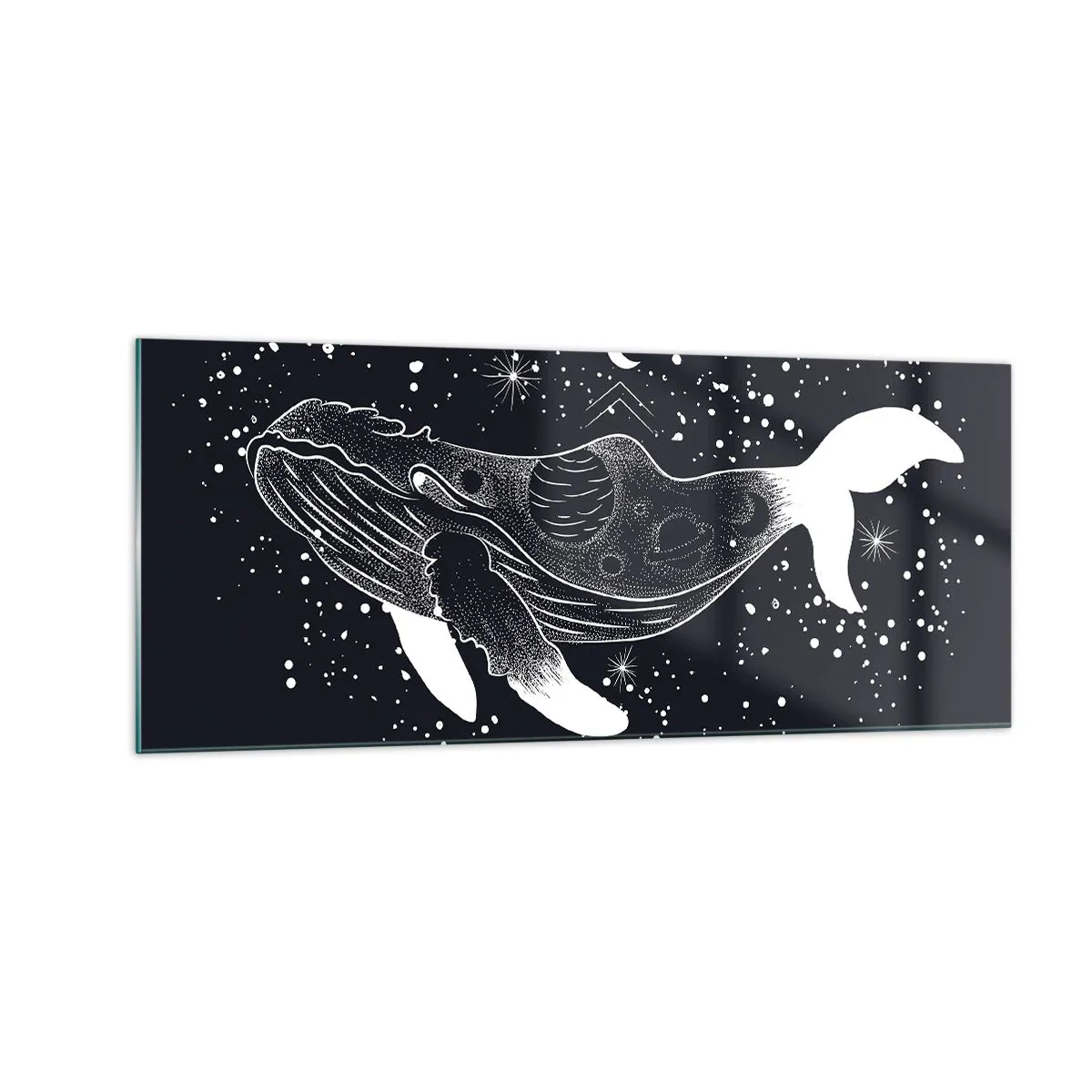 Quadro su vetro - Nell'oceano dell'universo - 100x40 cm