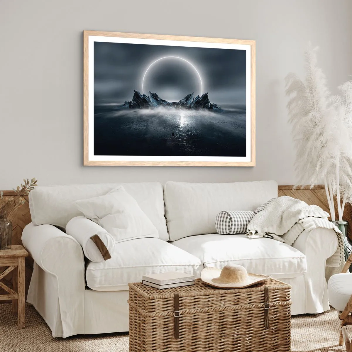 Poster in cornice rovere chiaro - La fine del racconto - 100x70 cm