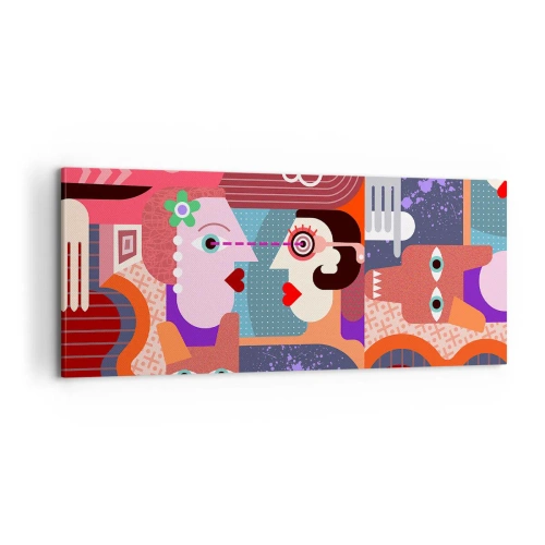 Quadro su tela - Stampe su Tela - Faccia a faccia - 100x40 cm