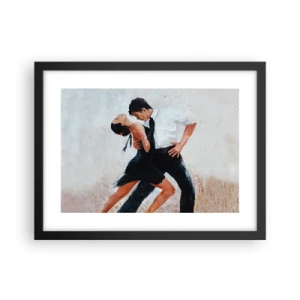 Poster in cornice nera - Il tango dei miei sogni - 40x30 cm