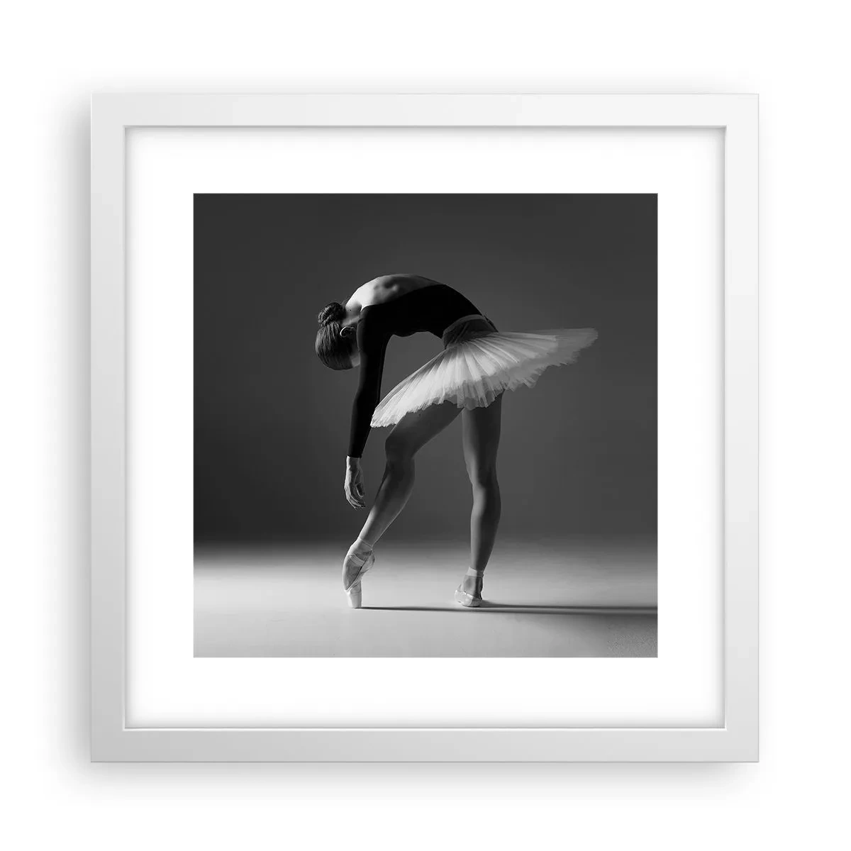 Poster in cornice bianca - Bella ballerina - 30x30 cm