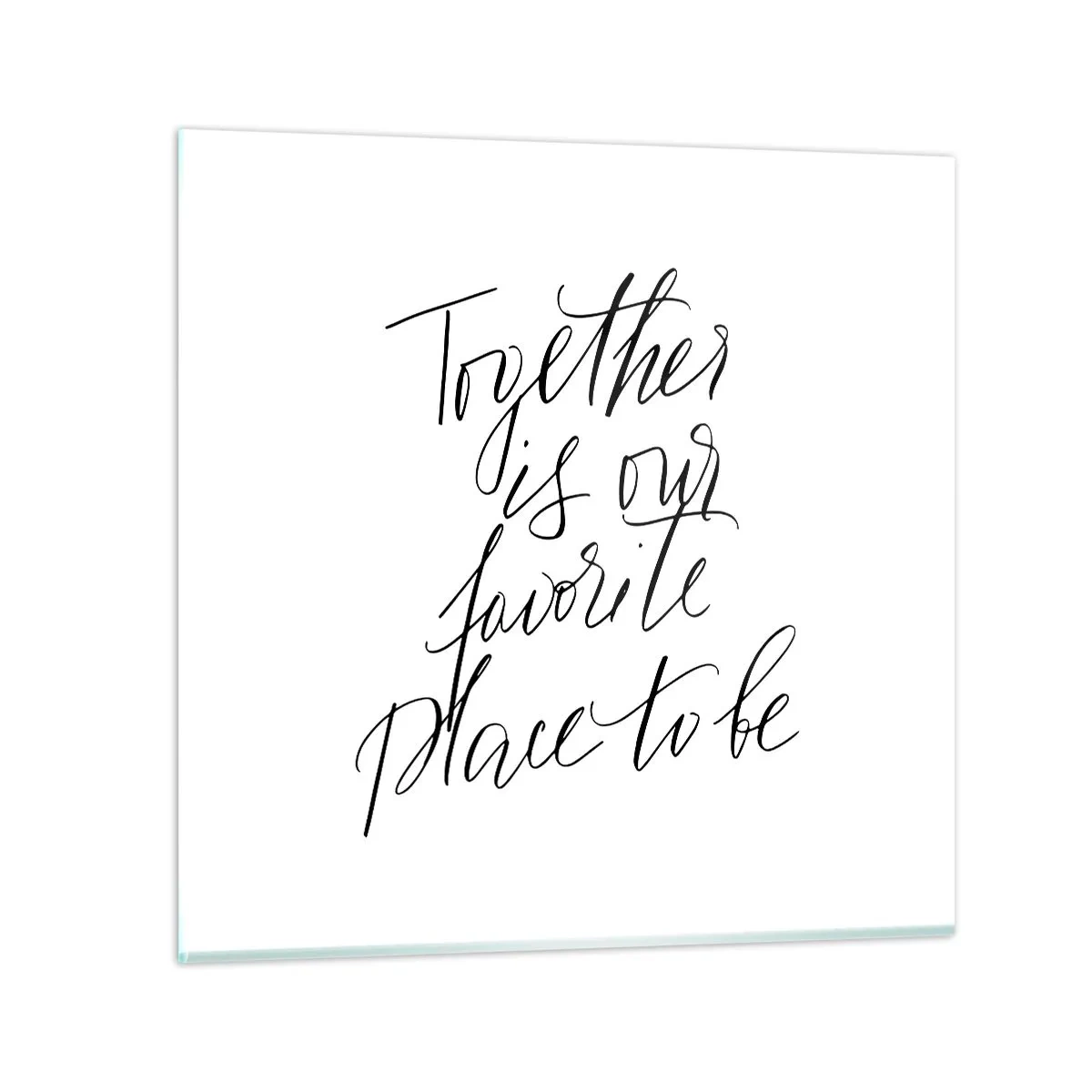 Quadro su vetro - Anche tu lo senti? - 60x60 cm