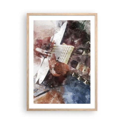 Poster in cornice rovere chiaro - E tu che ne pensi? - 50x70 cm