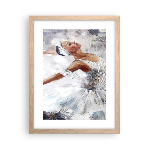 Poster in cornice rovere chiaro - Delicata e leggera come il tulle - 30x40 cm