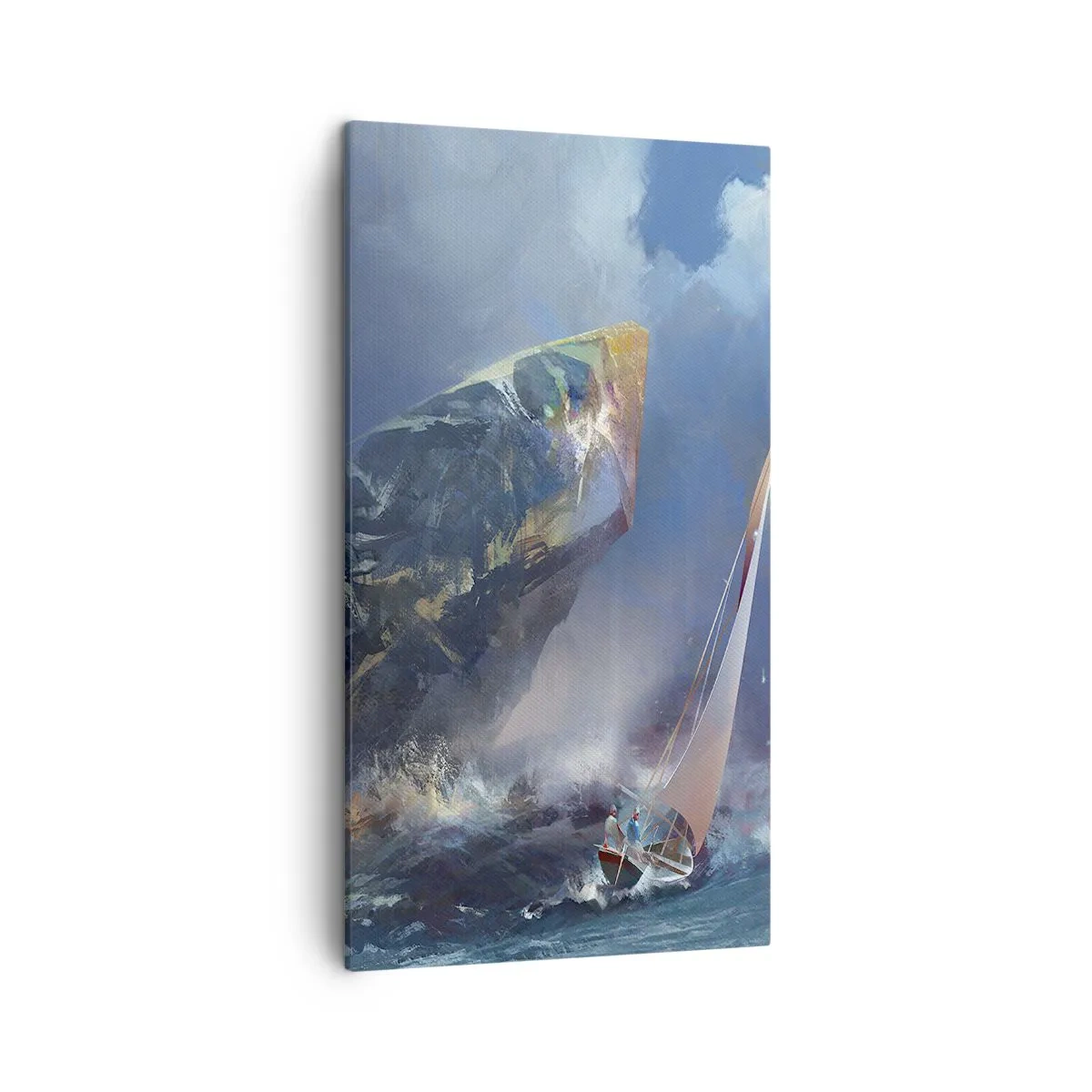 Quadro su tela - Stampe su Tela - Vince chi ha coraggio - 45x80 cm