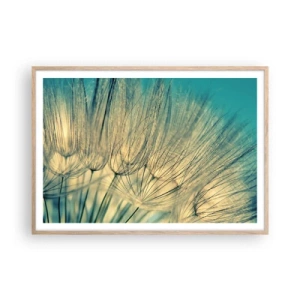 Poster in cornice rovere chiaro - Aspettando il vento - 100x70 cm