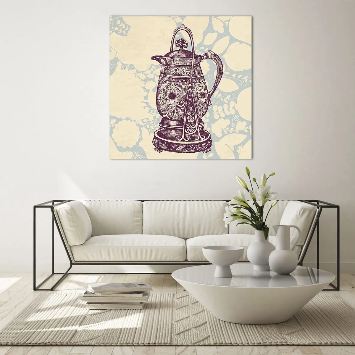 Quadro su vetro - La bellezza del quotidiano - 60x60 cm