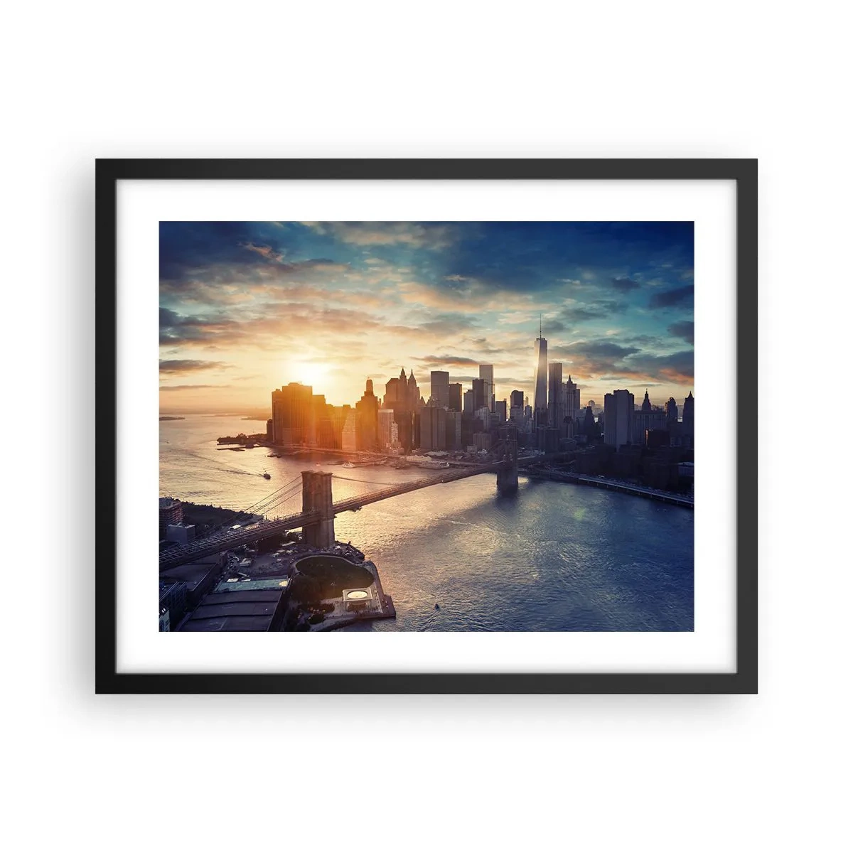 Poster in cornice nera - Il monumento alla cultura dell'occidente - 50x40 cm