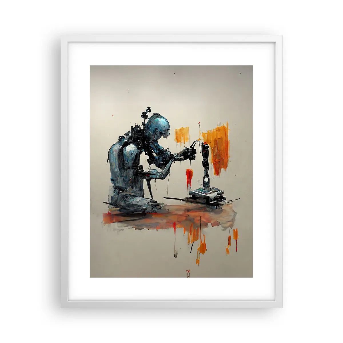 Poster in cornice bianca - È già domani... - 40x50 cm