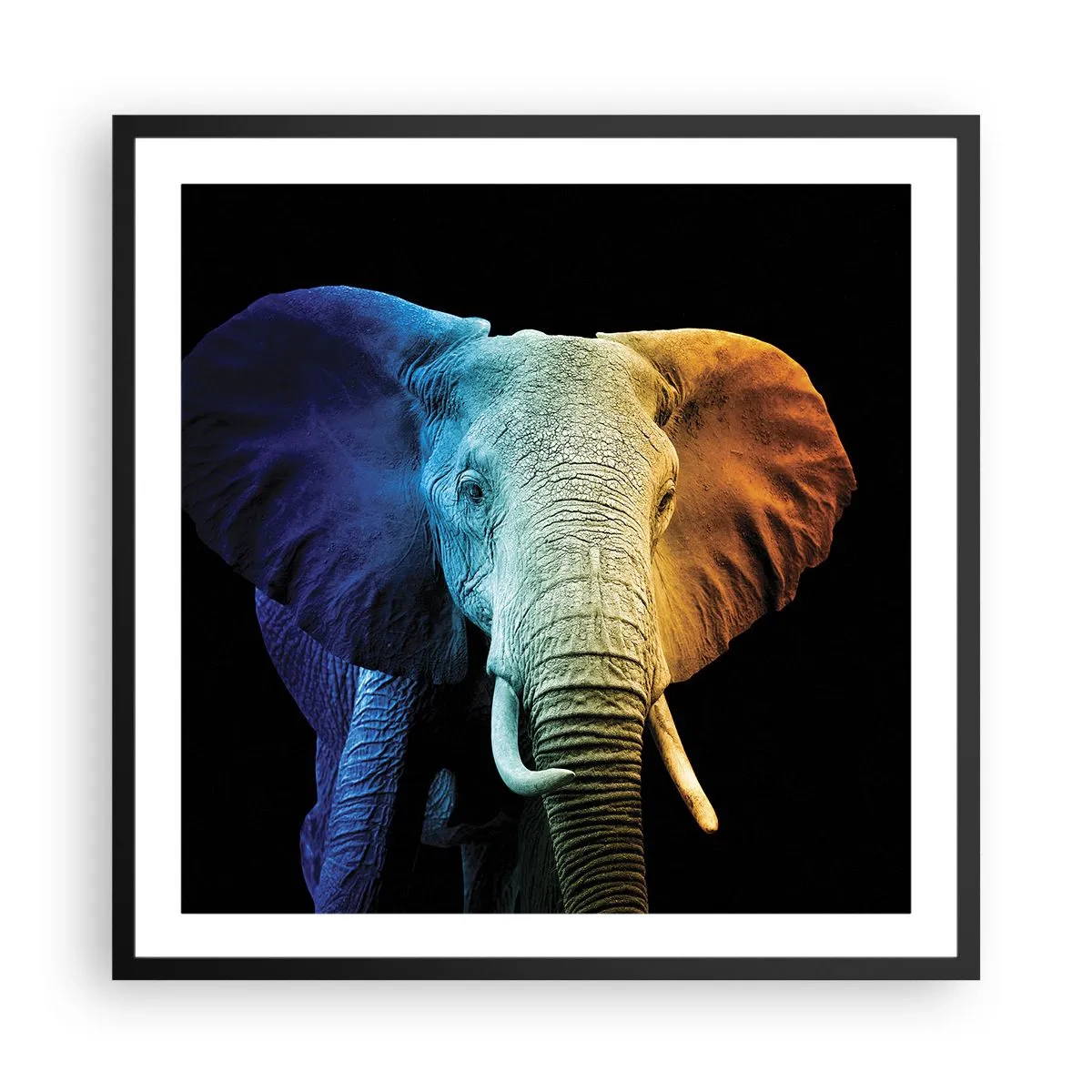 Poster in cornice nera - Eccentrico, non strano - 60x60 cm