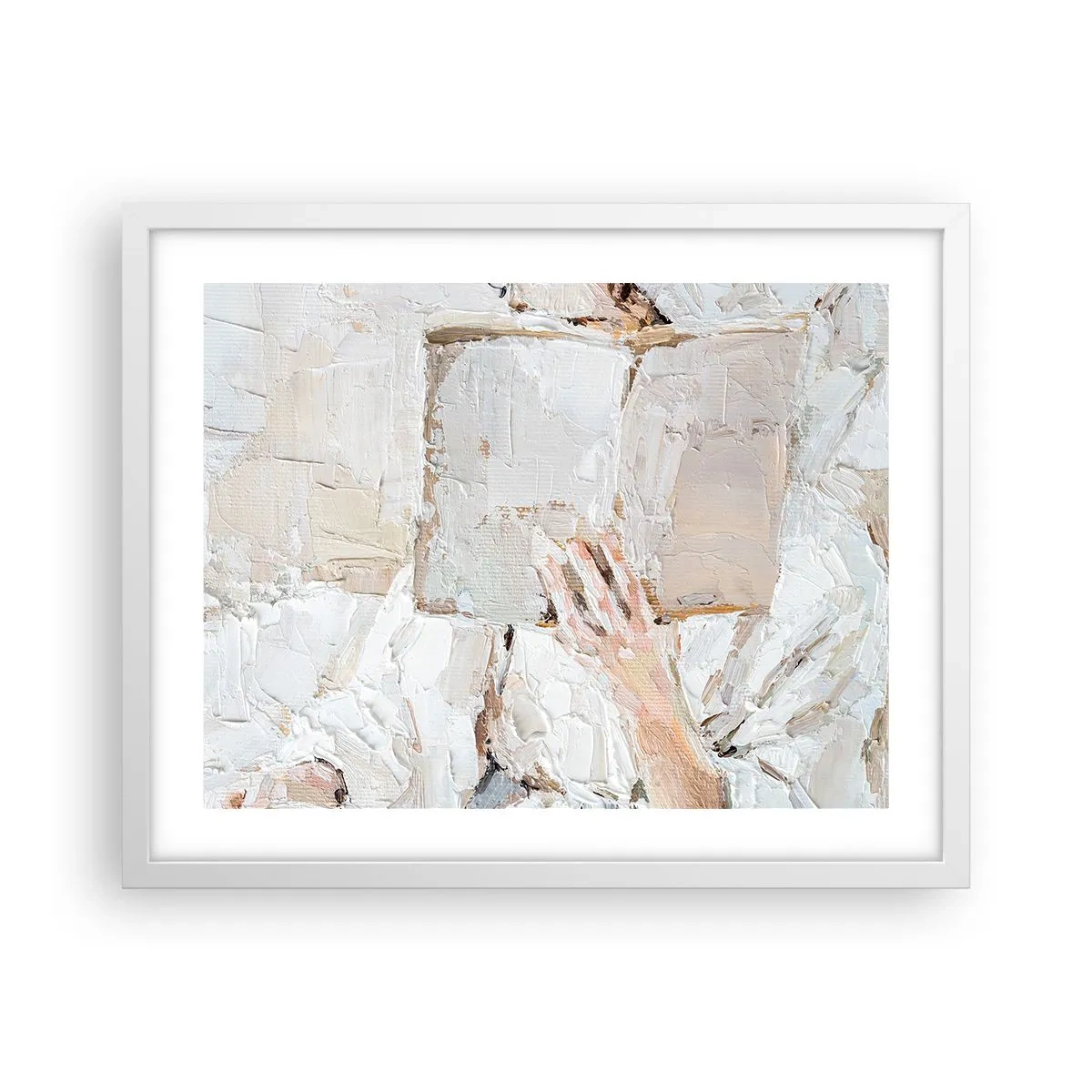 Poster in cornice bianca - In un altro mondo - 50x40 cm