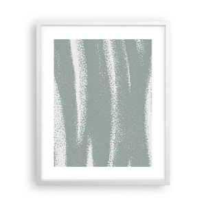 Poster in cornice bianca - Astrazione in clima invernale - 40x50 cm