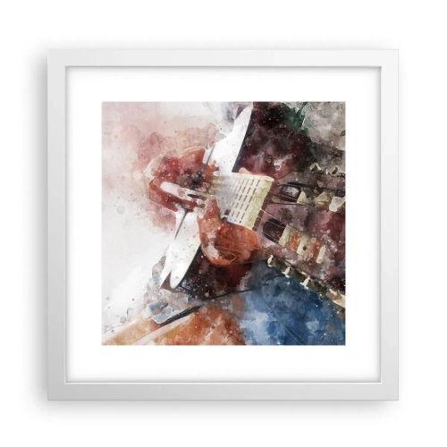 Poster in cornice bianca - E tu che ne pensi? - 30x30 cm