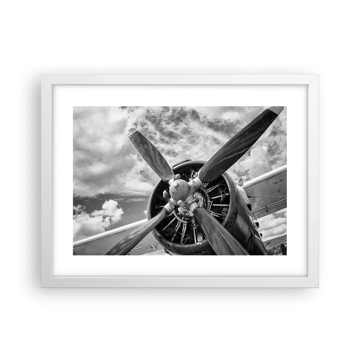 Poster in cornice bianca - Il dominatore dell'aria - 40x30 cm
