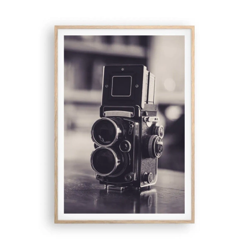 Poster in cornice rovere chiaro - La magia delle vecchie fotografie - 70x100 cm