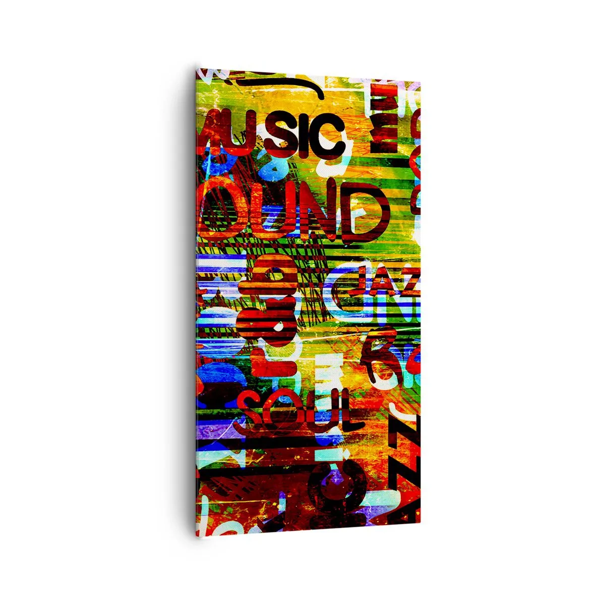 Quadro su tela - Stampe su Tela - Tutti i colori del suono - 65x120 cm