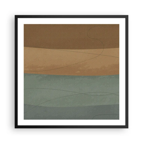 Poster in cornice nera - Composizione orizzontale - 60x60 cm