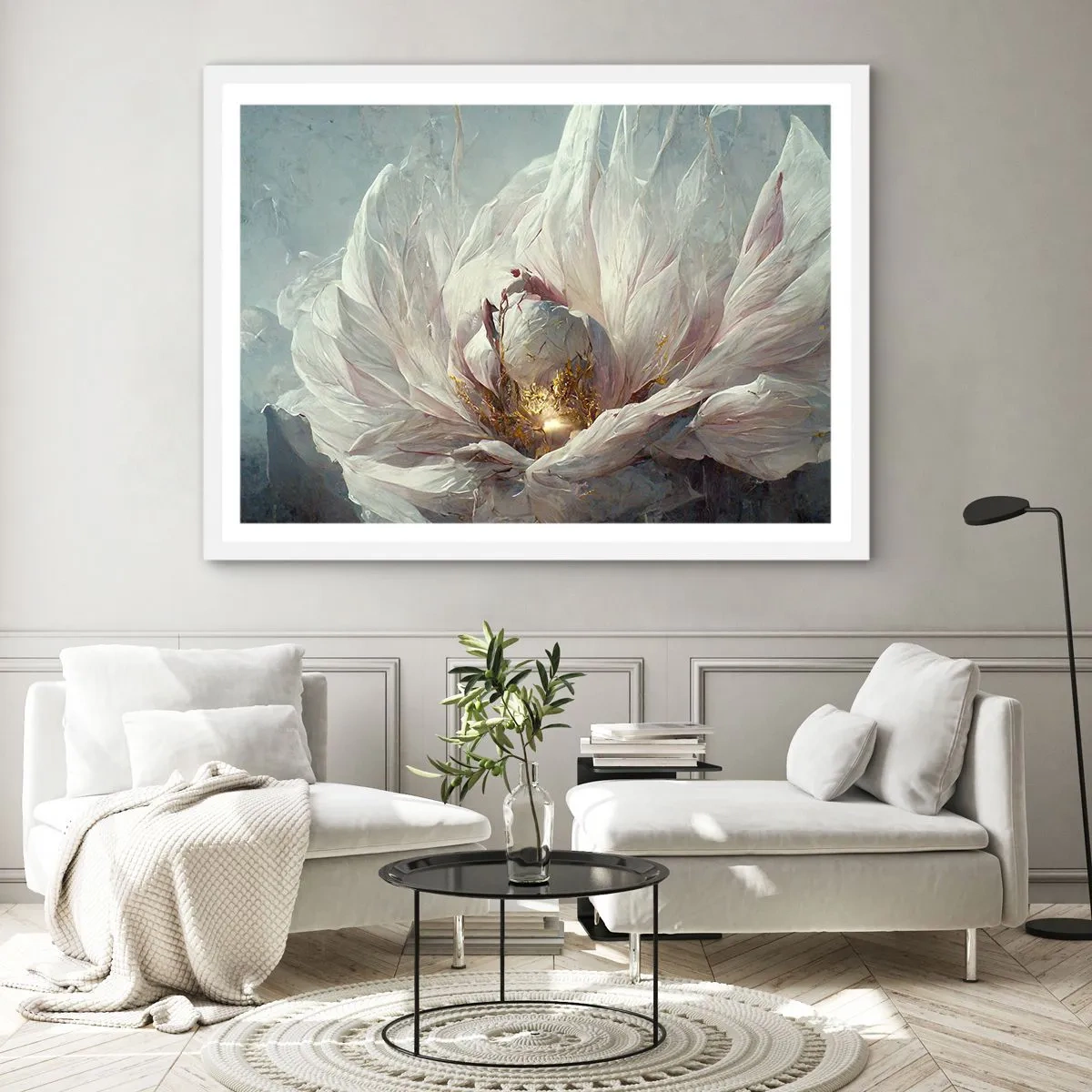 Poster in cornice bianca - Fiorisce ogni cento anni - 50x40 cm