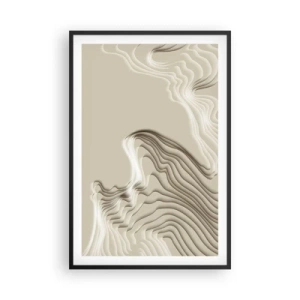 Poster in cornice nera - La topografia dell'arte - 61x91 cm