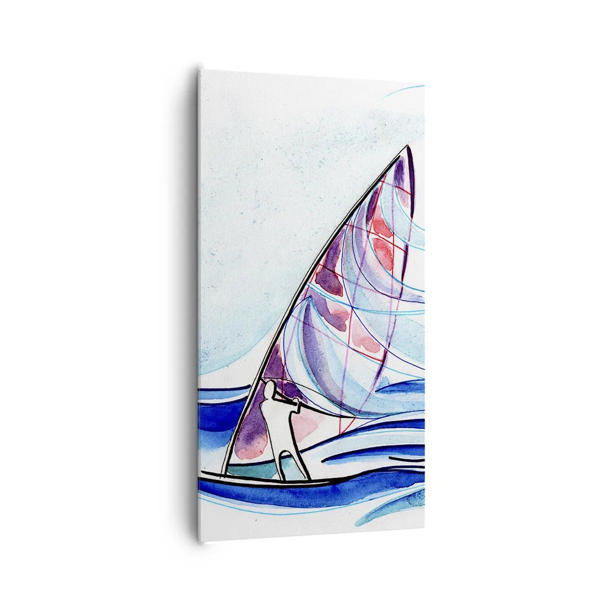 Quadro su tela - Stampe su Tela - Con il vento al ritmo delle onde - 65x120 cm