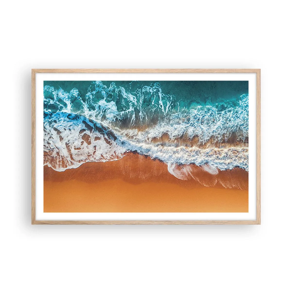 Poster in cornice rovere chiaro - Sempre in coppia - 91x61 cm