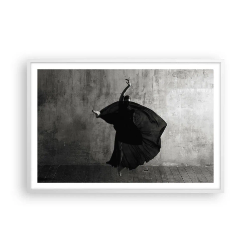 Poster in cornice bianca - Fasce piene di passione - 91x61 cm