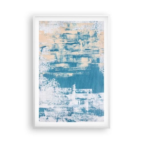 Poster in cornice bianca - Attraverso il ghiaccio - 61x91 cm