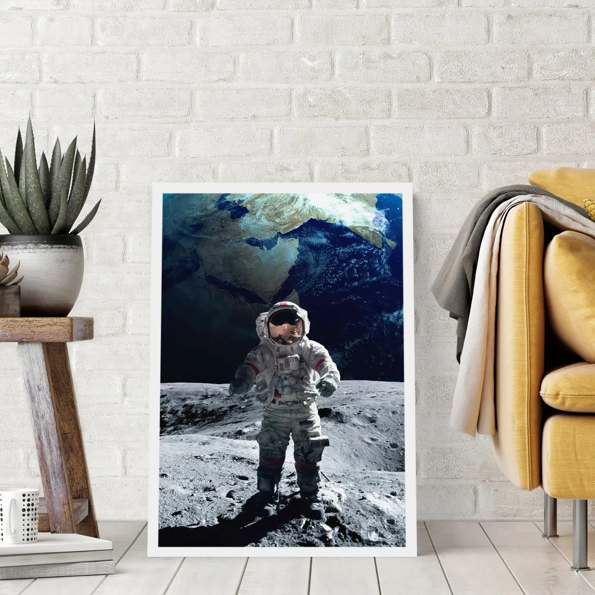 Poster - Saluti dalla luna - 70x100 cm